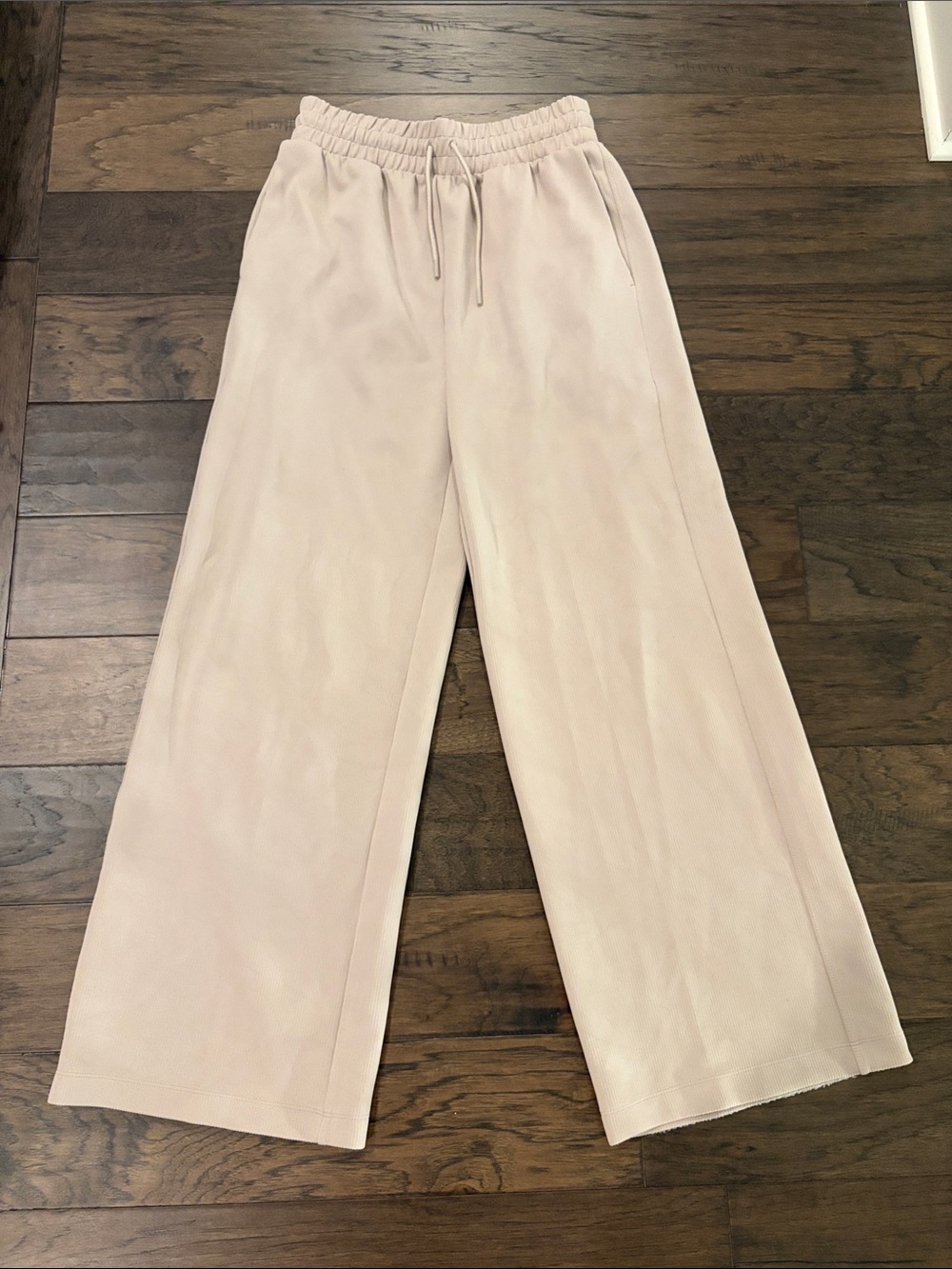 All in Motion Tan Ribbed Wide Leg Athletic Pants Sz S